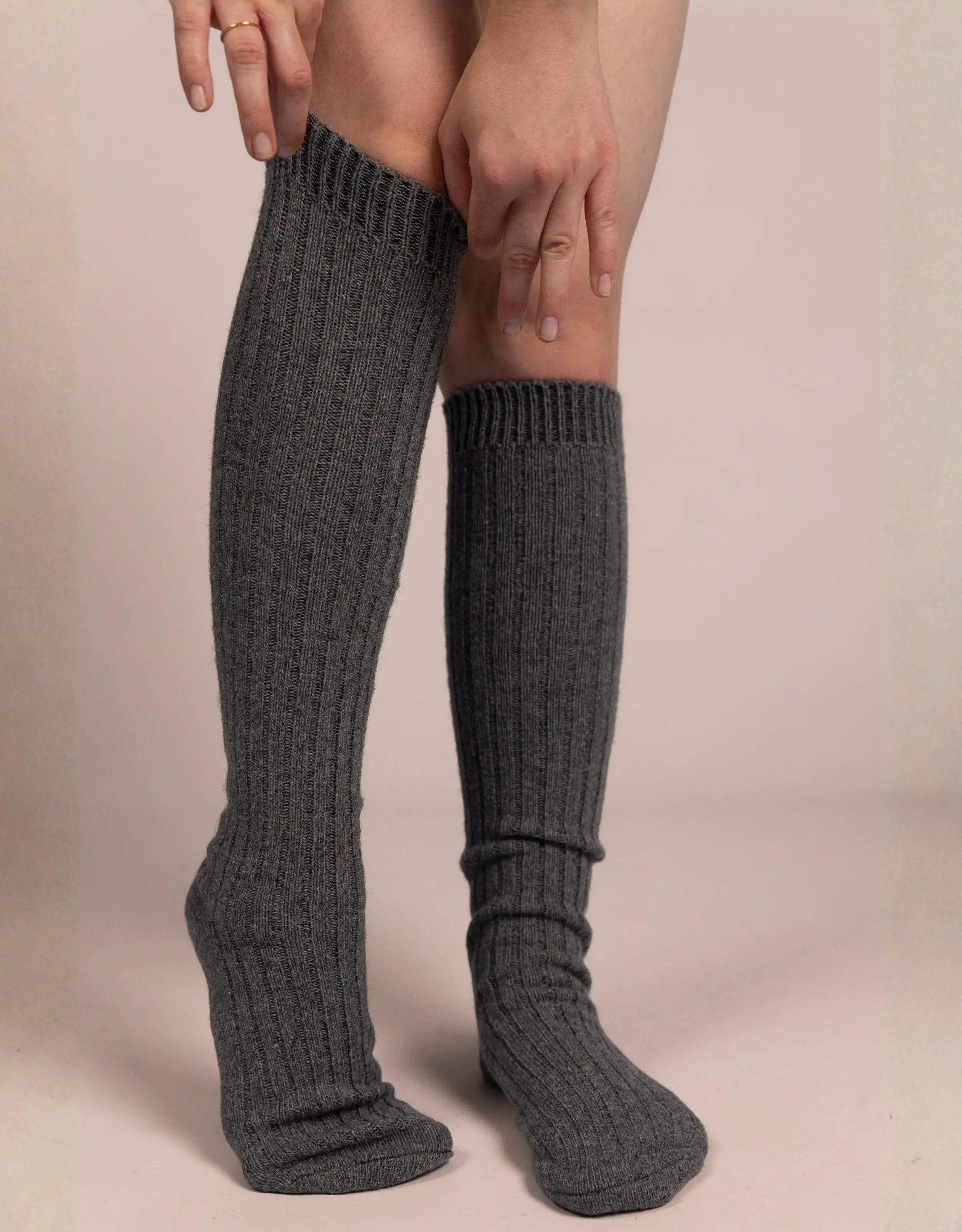Knee-High Alpaca Socks by AMO & Oak | Thick | Women's AMO & Oak